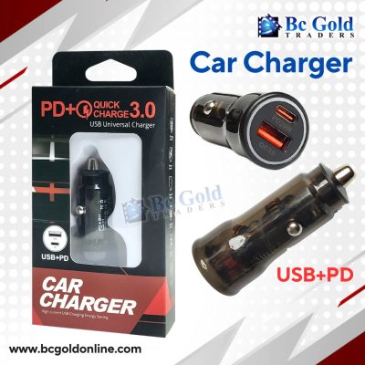 PD+QC 3.0 Car Charger Branded