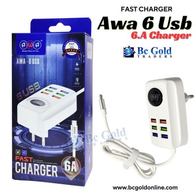 Awa 6 Usb 6A Charger
