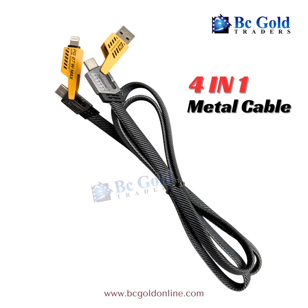 4 IN 1 Metal Cable - CBL-2501002