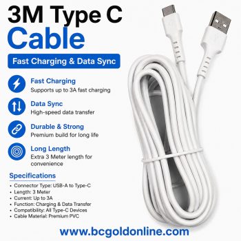 3M Type C Cable Laat
