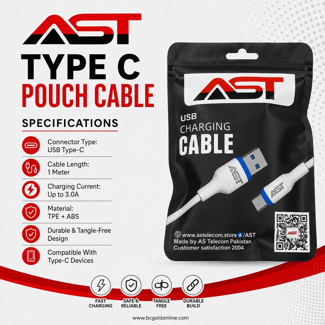 Ast Type C Pouch Cable - CBL-2605001